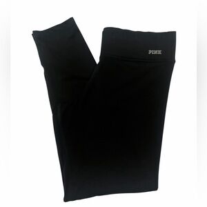 PINK Ultimate Full Length Black Workout Lounge Leggings Women’s Size Large